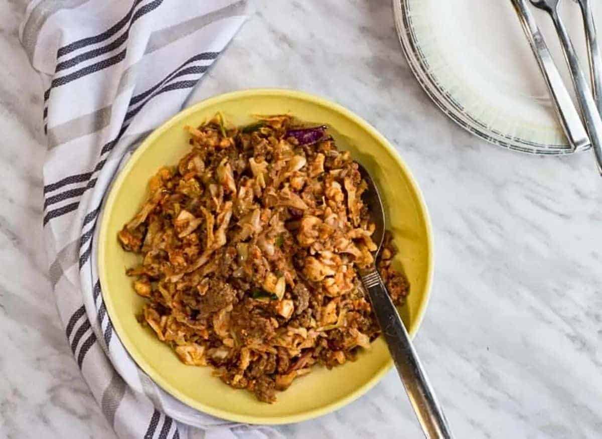 Cabbage Roll in a Bowl.