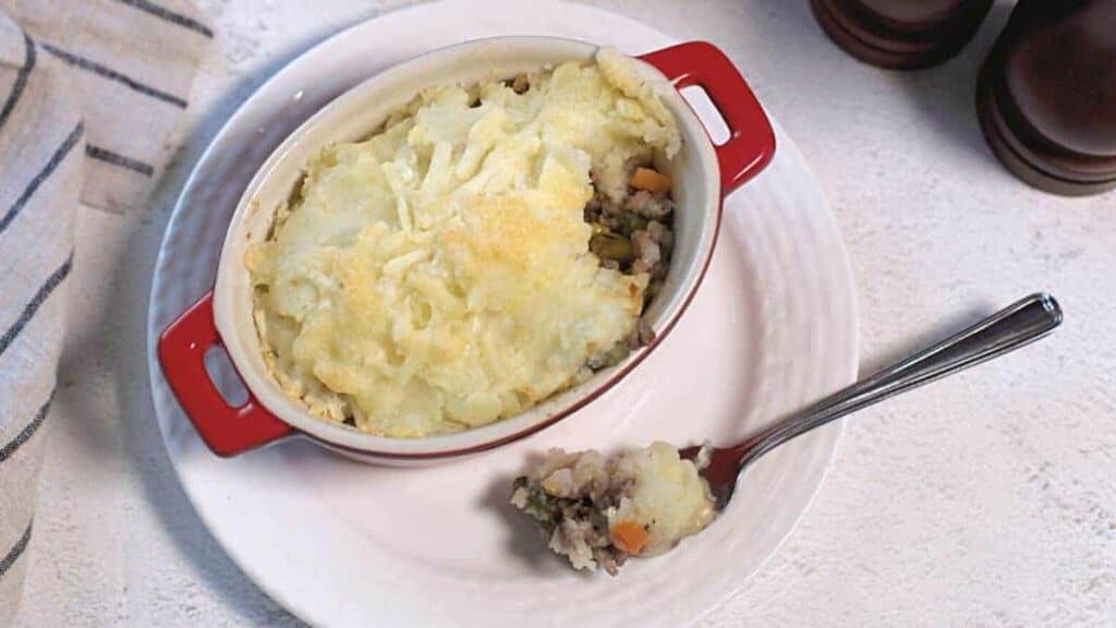 Individual Shepherd's Pie.