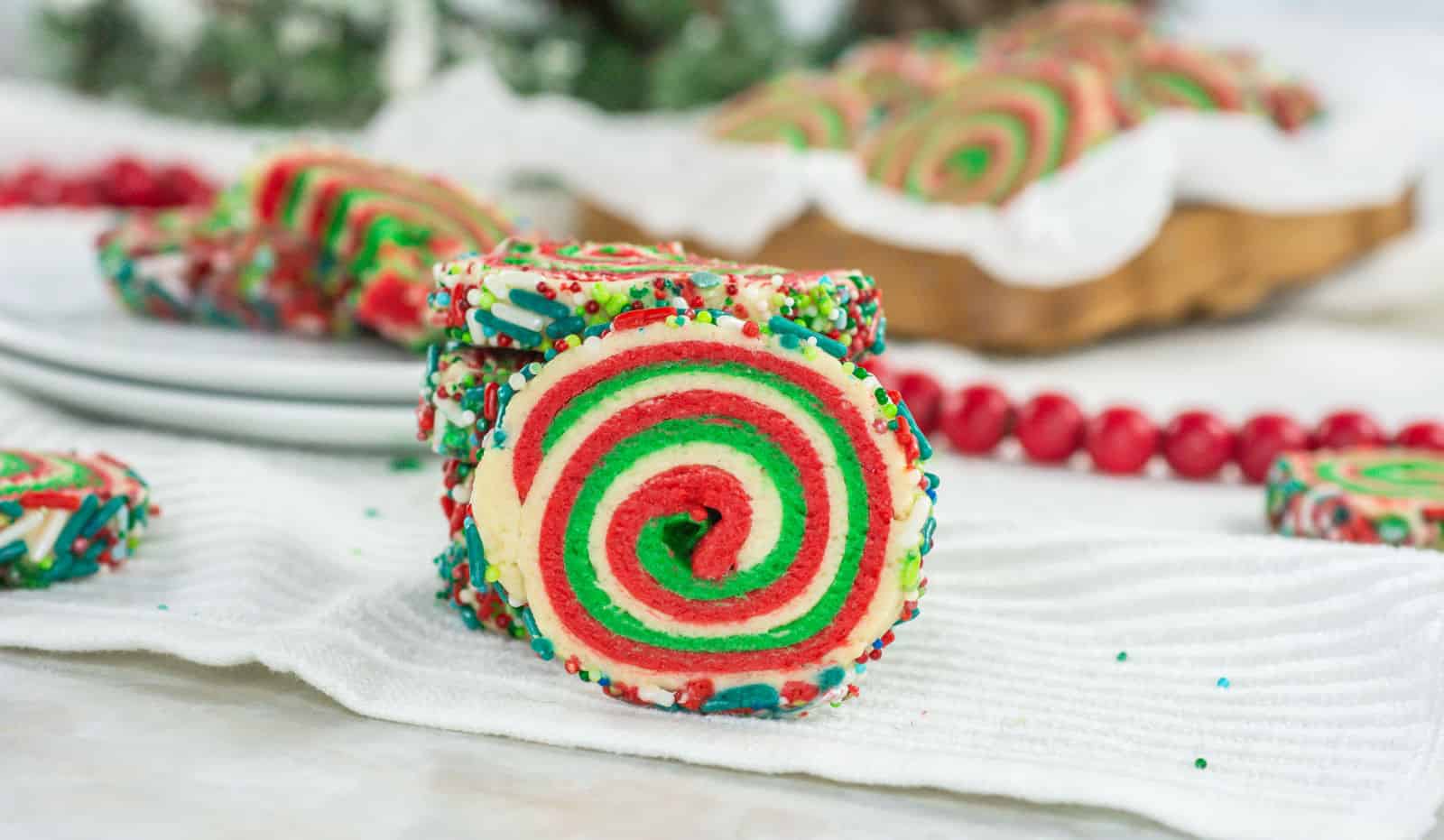 Christmas Pinwheel Cookies. Photo credit: One Hot Oven.