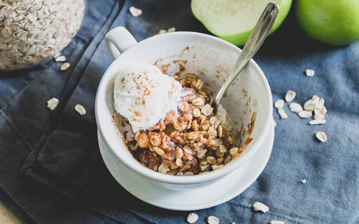 Microwave Apple Crisp.